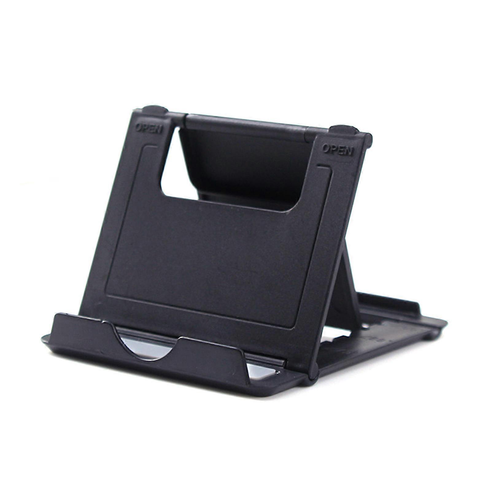 not -slip Mobile Phone Holder Folding Tablet Stand Universal Foldable multiple -Angle Pocket  Desktop Holder  Black