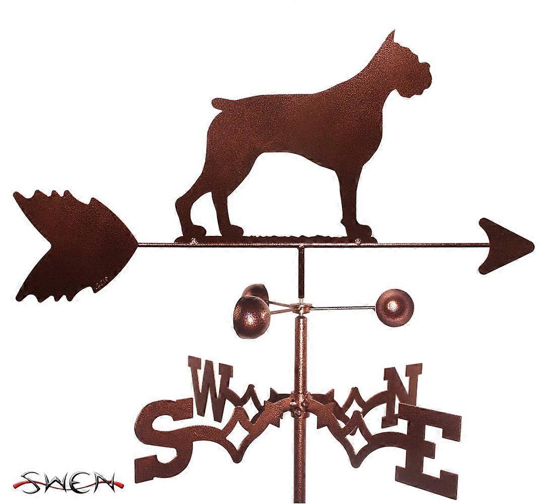Handmade boxer dog side assembled wind rose ~ ~