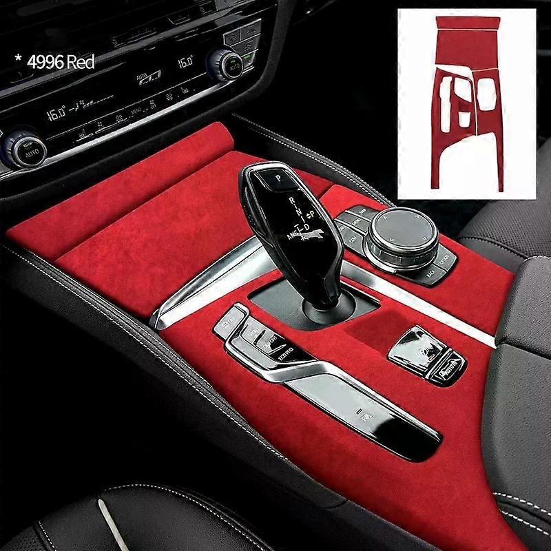 Italy Super Alcan tara Suede compatible for B-M-W 5 Series G30 G31 G38 Car Center Console Gear Shift Panel Cover Trim Decorative Shelth Shell