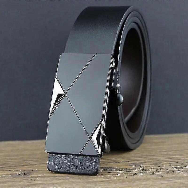 Men Belt Work Business Genuine Leather Cowskin Designer Belts Casual Fashion For Jeans Toothless Automatic Buckle Straps Zd2204
