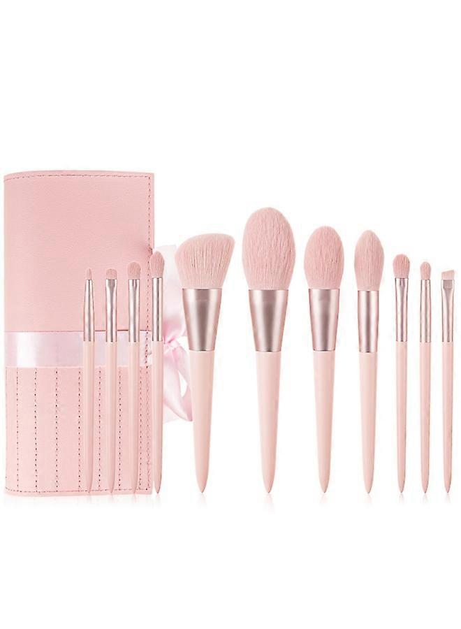 Pink Makeup Brushes Set Premium Synthetic Foundation Brushes & Tools