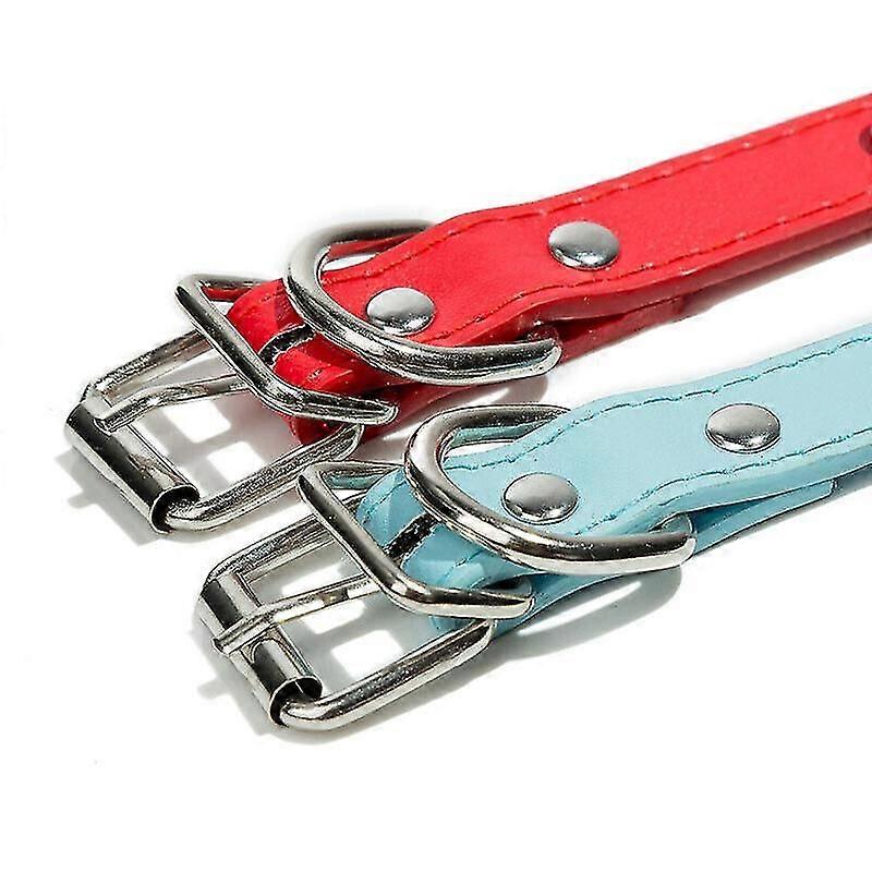 طوق جلدي أزياء سبايك مسنن برشام مسمار مرصعة كبير الأليفة جرو S-xl