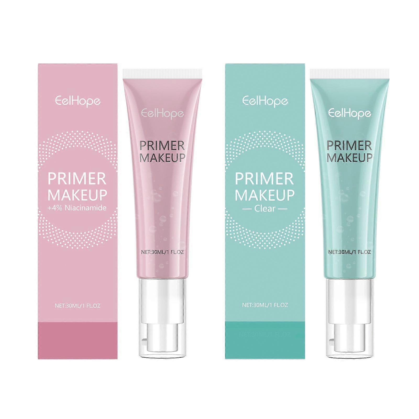2 Colors Power Grip Primer, Hydrating Face Primer, Gel-Based Hydrating Face Primer with Hyaluronic Acid, Primer Face Makeup for Smoothing Skin, Grippi