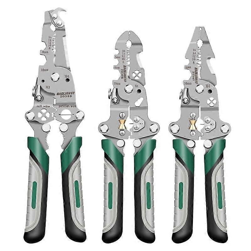 18 In 1 Foldable Wire Stripper Pliers, Crimper And Cable Cutter For Cutting And Pulling Wires