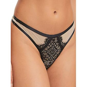 Fleur Eyelash Lace And Mesh Thong