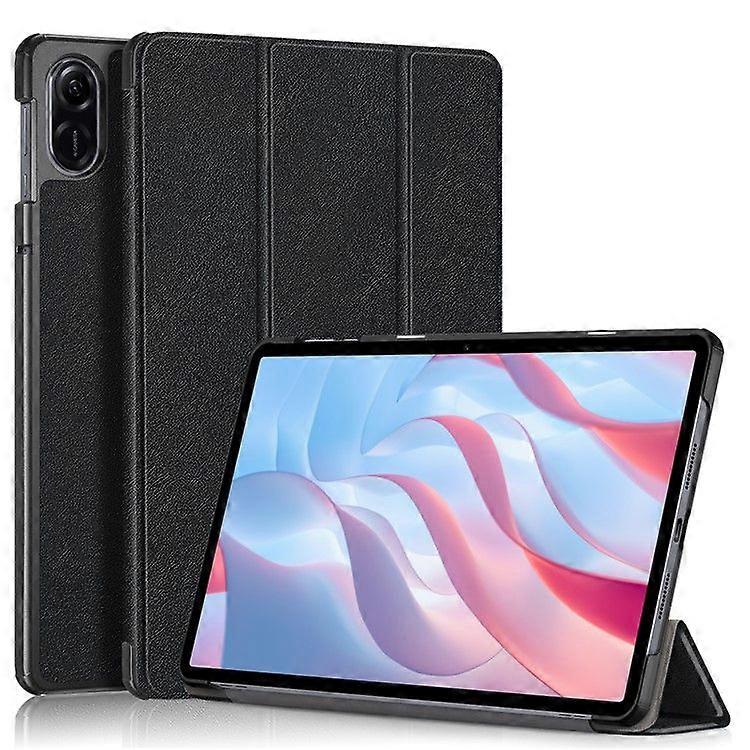 غطاء حامل ثلاثي الطيات ل Honor Pad X9 ، حافظة لوحي من جلد PU بلون خالص