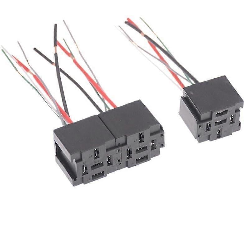 10pcs High Temperature Resistant Bakelite Relay Socket Compatible with Car Original Car Wire Relay Socket