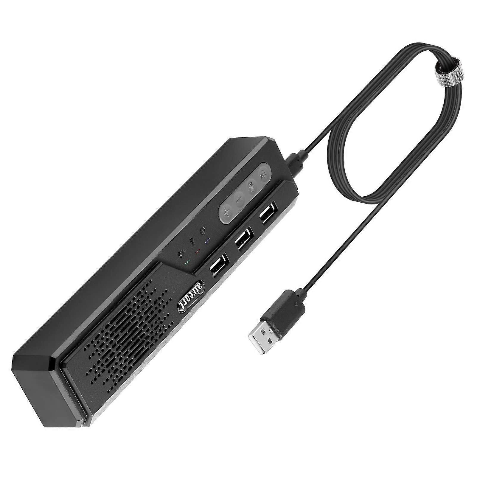 3 In 1 USB Computer Speaker With Microphone, USB Conference Speaker For PC Laptop, 360 Voice Pickup, Noise Reduction