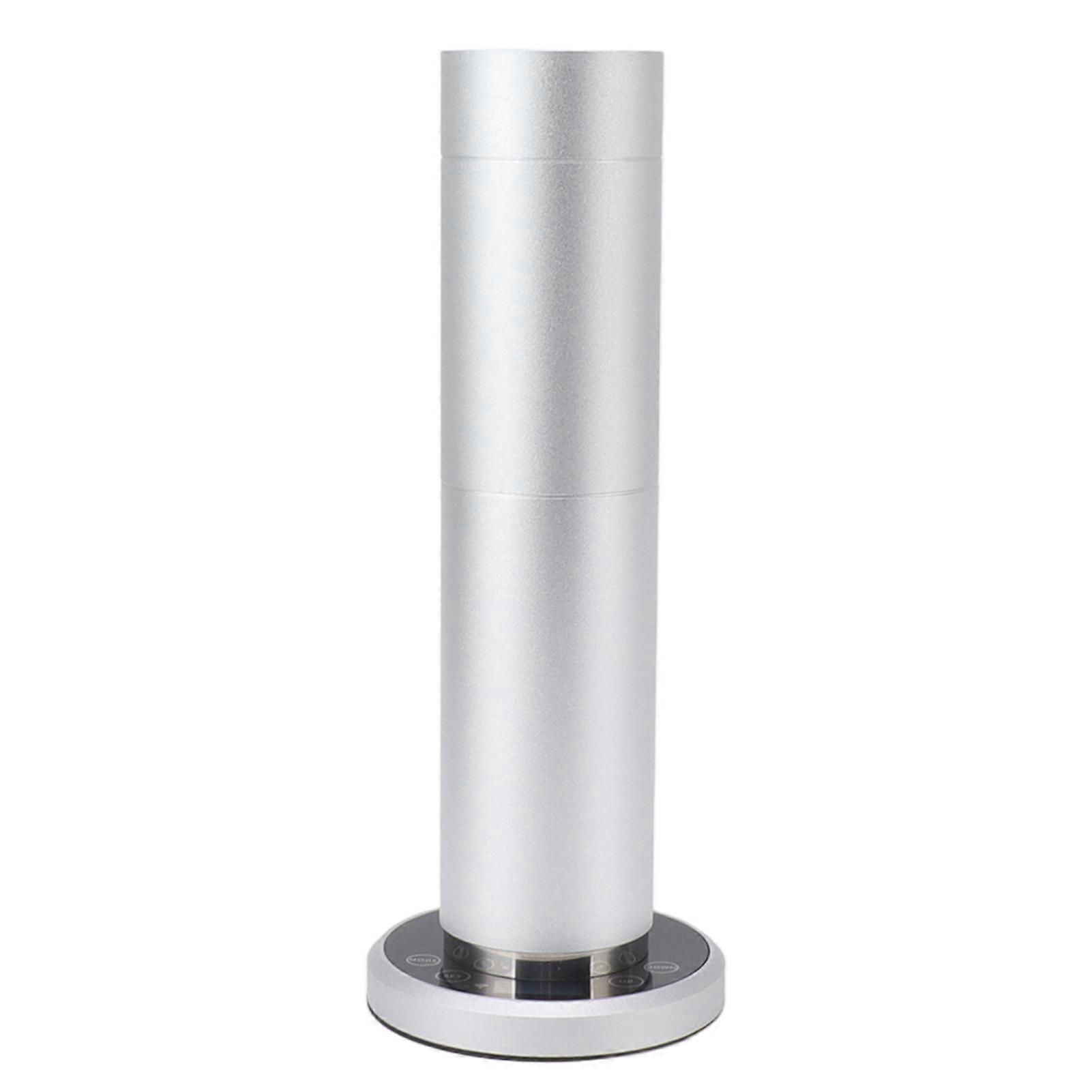 120ml Essential Oil Diffusers Cylinder Aromatherapy Oil Diffuser With Nebulizing Diffusion System For Home Spa Office 100‑240V Silver EU Plug