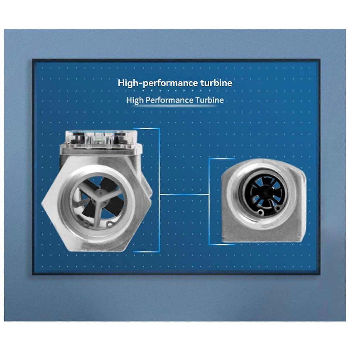 Electronic Turbine Flow Meter Digital Liquid Oil High Precision Portable Industrial Flow Sensor