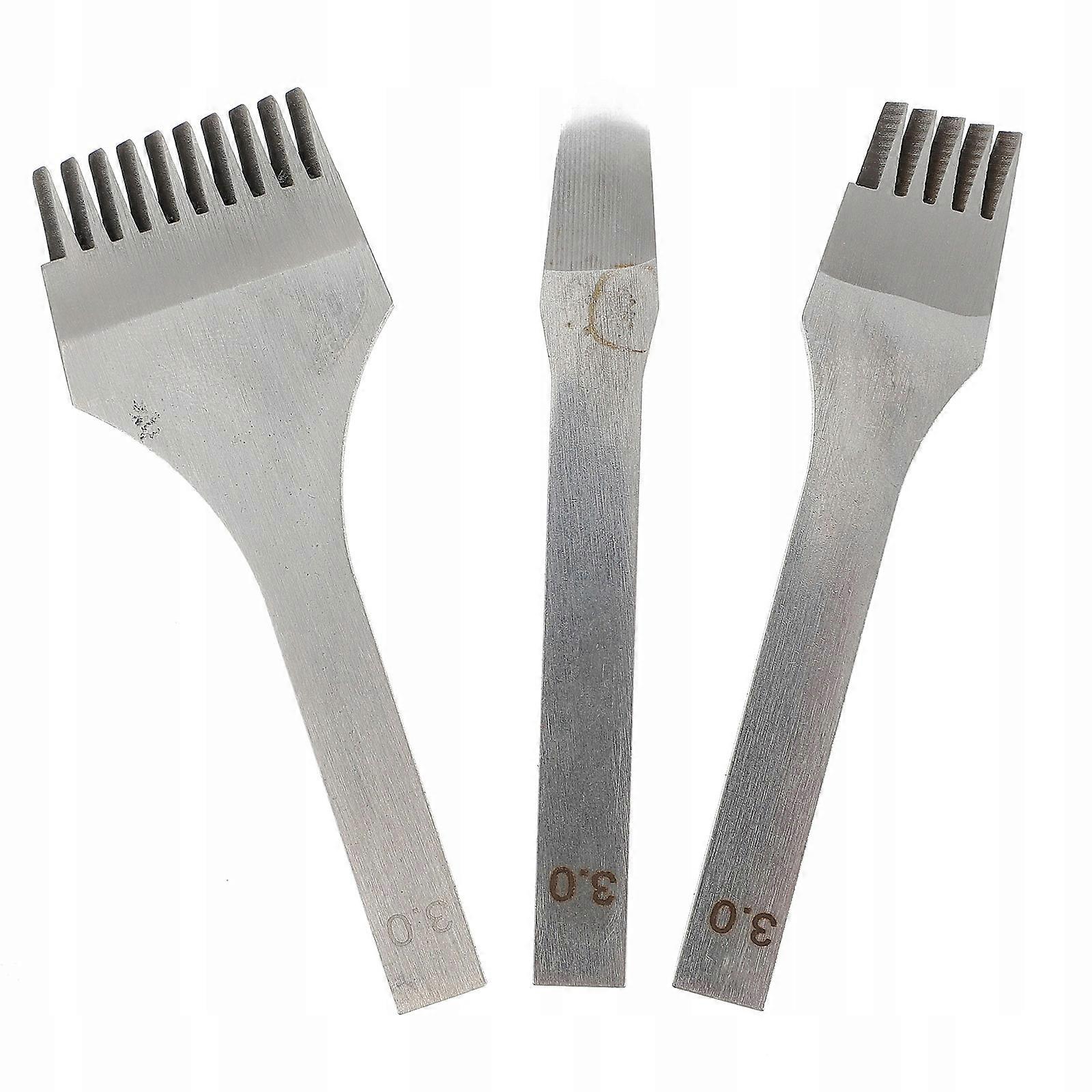 Leather Tools Punch Craft Pack Chisel 3 Pcs