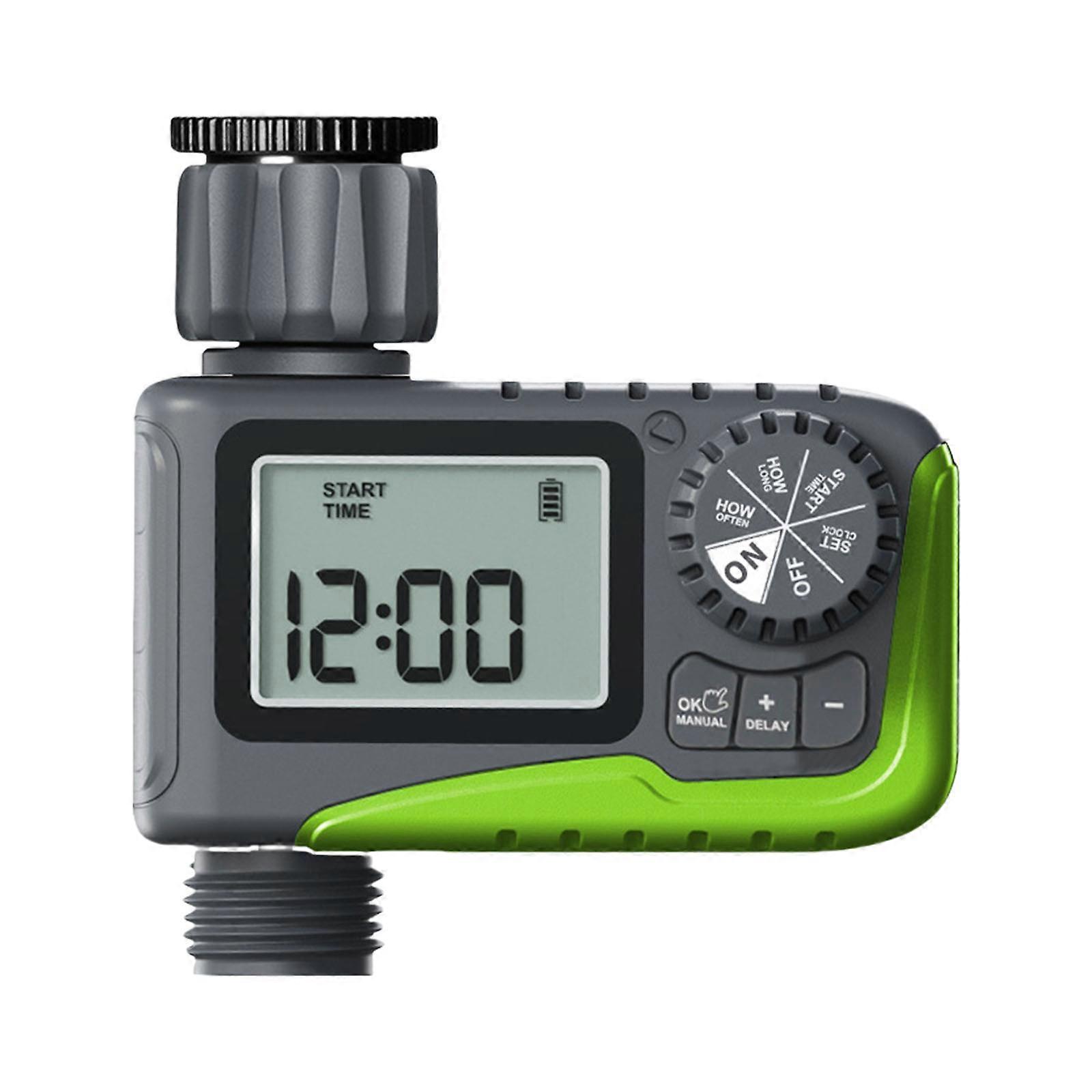 Auto Garden Sprinkler Timer with Programmable Setting and Manual Delay for Efficient Water Management Plant Irrigation