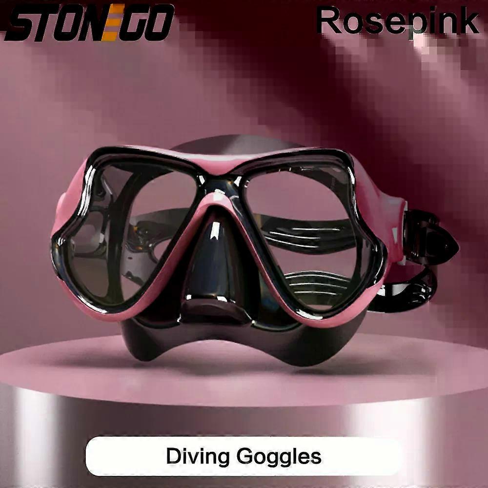 Diving Mirror Soft Silicone High Definition Tempered Glasses Swimming Goggles Adult Large Frame Men Women Submarine Mask 1PC
