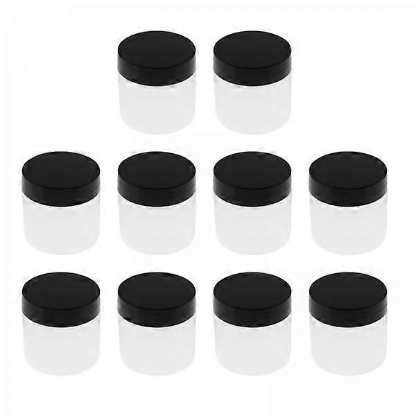 4x Pet Jar with Lid Storage Bottle Lightweight Leakproof Clear Wide Mouth for