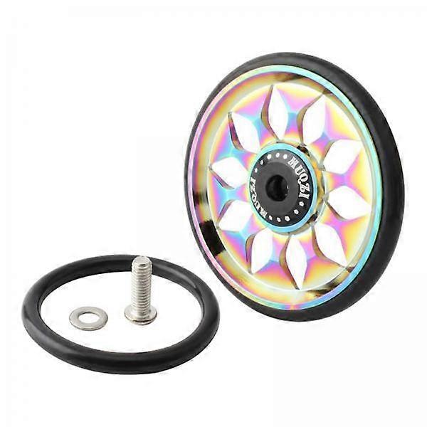 4x 64mm Folding Bike Easy Wheel with Replacement Outer Rubber Tire Ring for