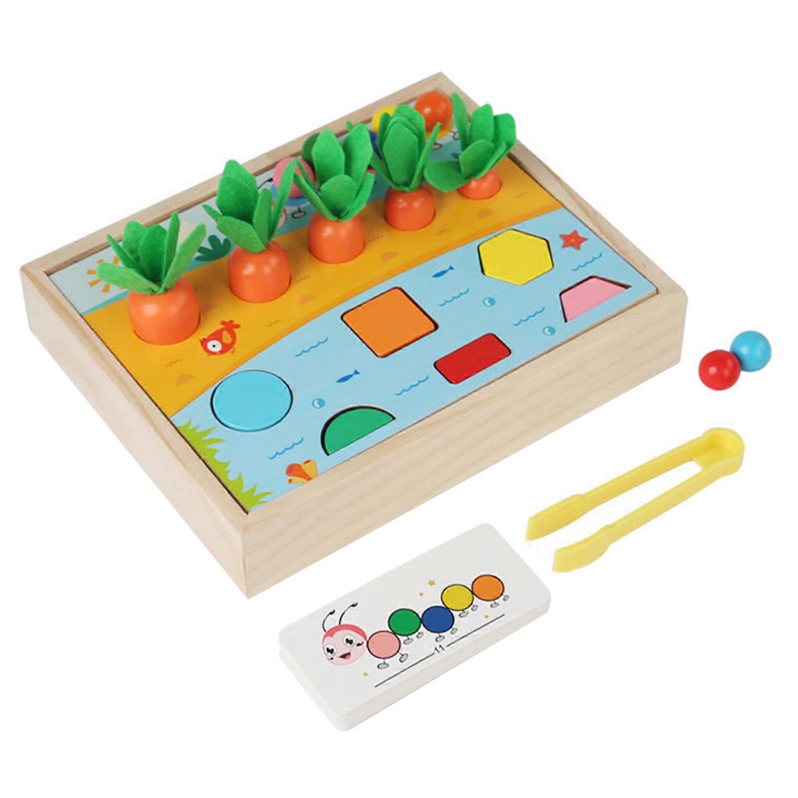 Early Education Toy Table Multifunctional Brain Game Plug Toy Shape Color Learning Hand-eye Coordination