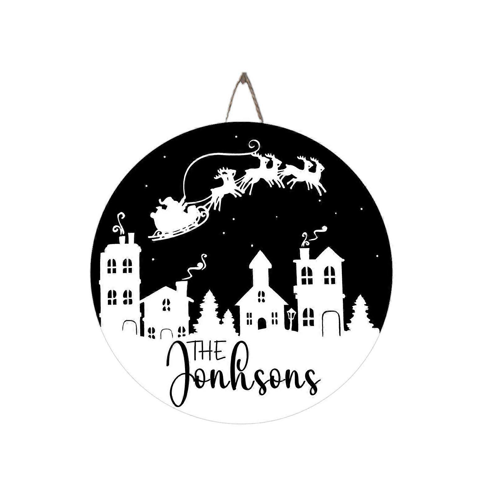 お祝いのドアサイン冬の装飾ドア壁庭のゲートの装飾プラーククリスマスのお祝いのドアサイン