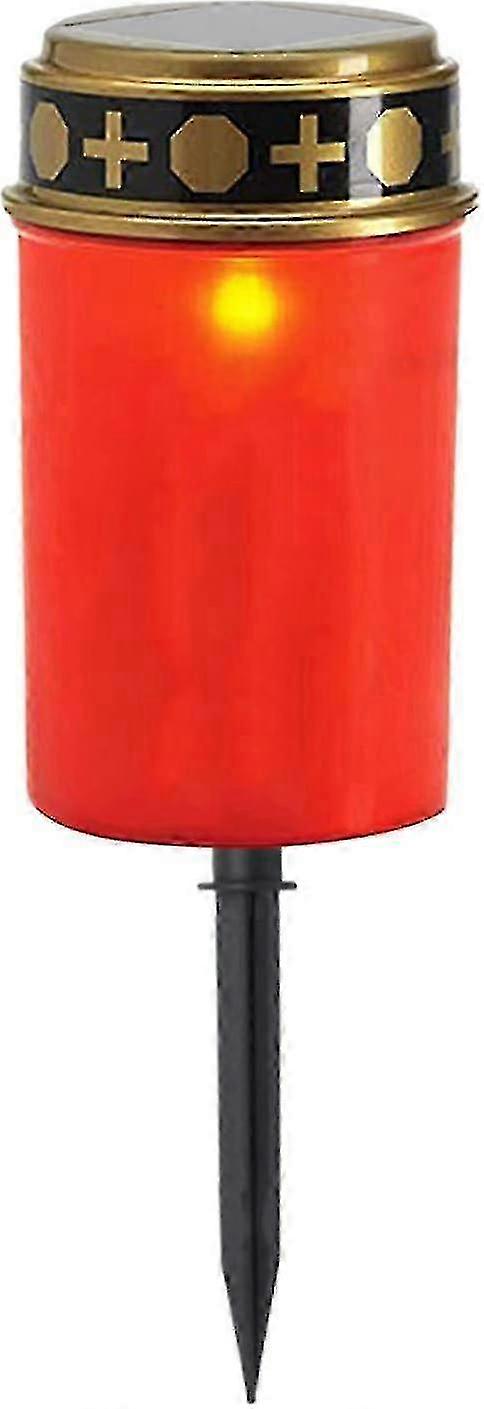 Solar-Powered Outdoor Lamp with Realistic Flame Effect and Intelligent ON/OFF Feature