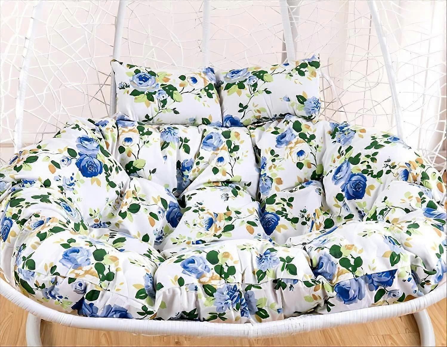 Egg chair cushion, thick, washable in egg nest shape, for garden and terrace (Pattern B)