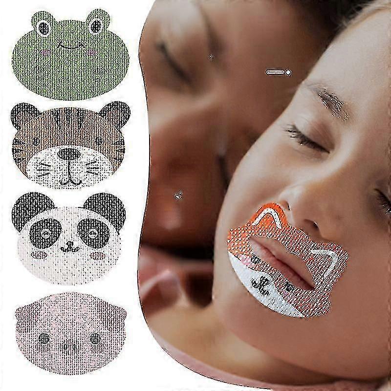 Kids Cartoon Sealing Stickers Orthopedic Breathing Sleep Strips,mouth Tape For Sleeping,antisnoring Patch For Less Mouth