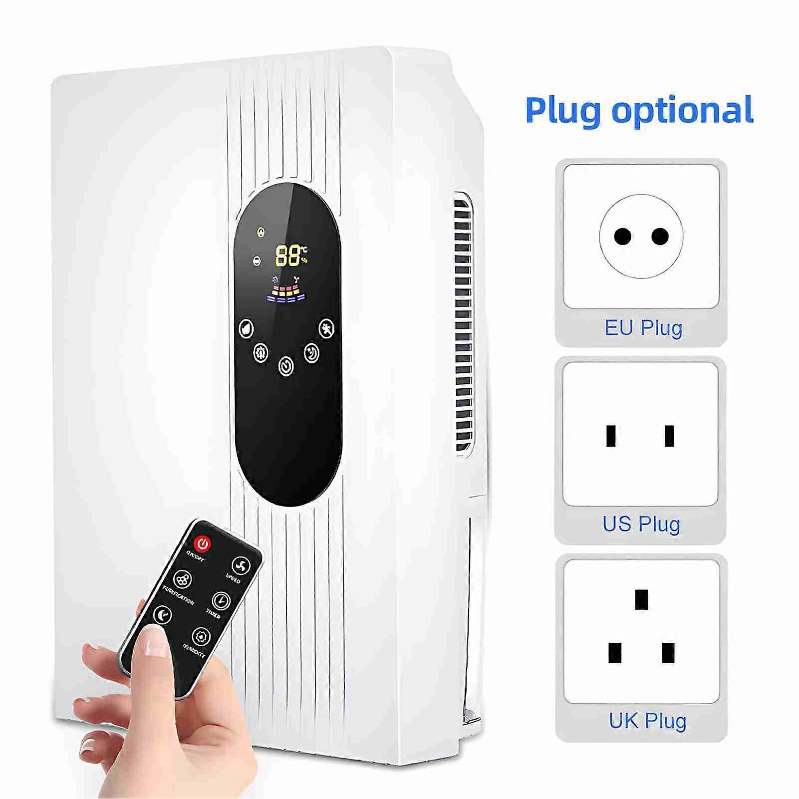 Dehumidifier 2 in 1 24H Timing 2 Wind Speed Adjustable Dehumidifier for Living Room Bedroom