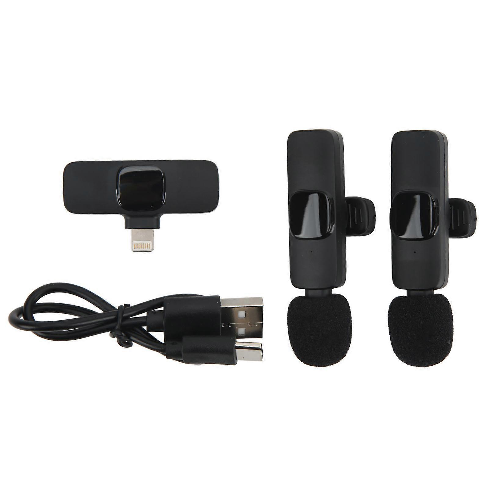 K9 Wireless Lavalier Microphone - Long Battery, Noise Reduction, Plug & Play, Universal