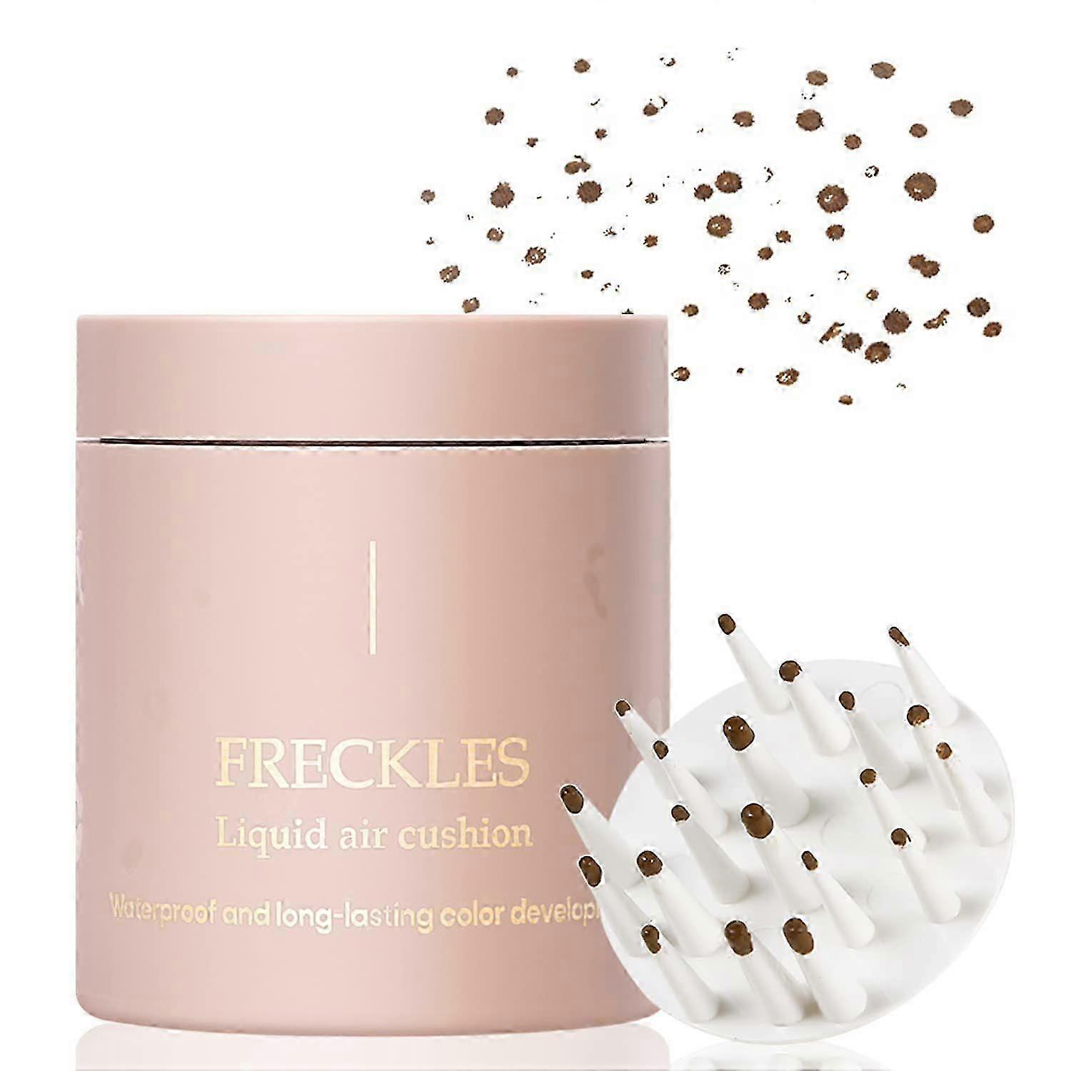 قلم نمش طبيعي سائل ، مقاوم للعرق ، ختم نمش نابض بالحياة ، وسادة هوائية ، نمش مزيف ، ناعم مقاوم للماء ودائم قلم مكياج حناء النمش - Saddl