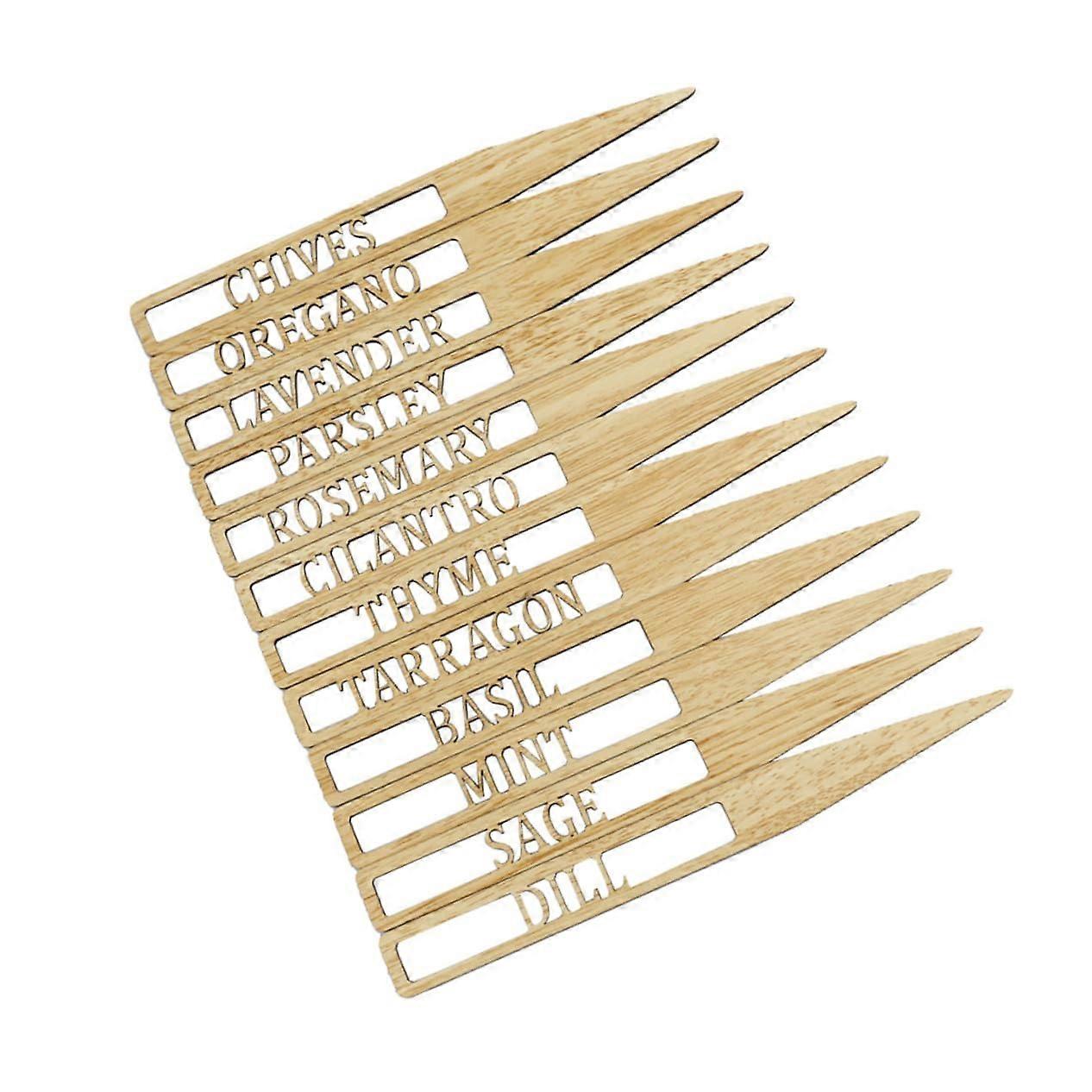 12erpack wooden plant labels garden labels decorative plant labels for use