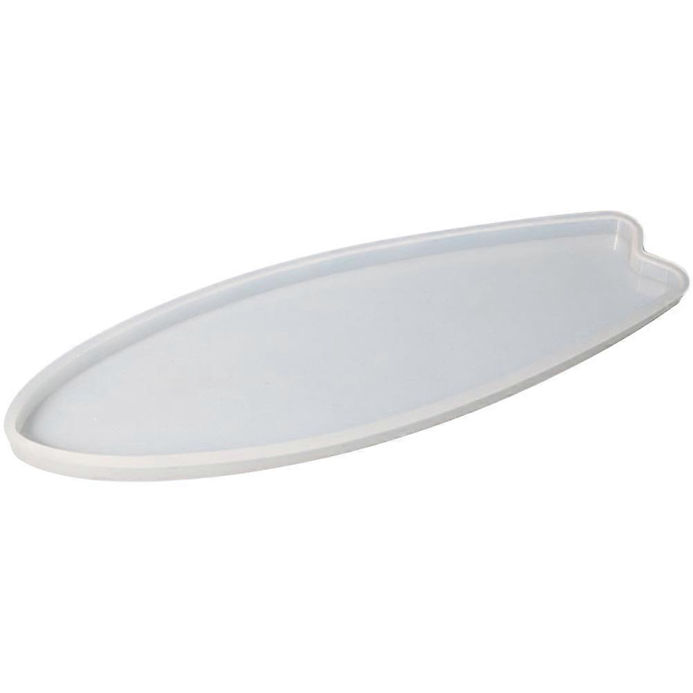 Flexible Silicone Coaster Mold for Cup Mat Making – Easy Clean & Demold, Unique Surfboard Shape for Handmade Crafts & Decorations