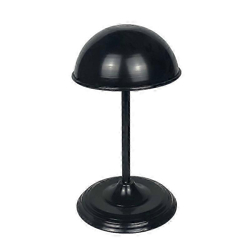 メタルハット&ウィッグディスプレイスタンド - 30x16x16cm、ブラック、テーブルホルダー