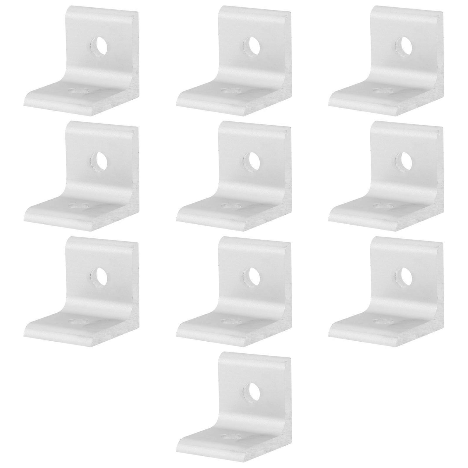 Corner Connectors High Connection Strength Fixing For 3D Printers Silver Square Shape 4.00X4.00X3.60cm 10Pack