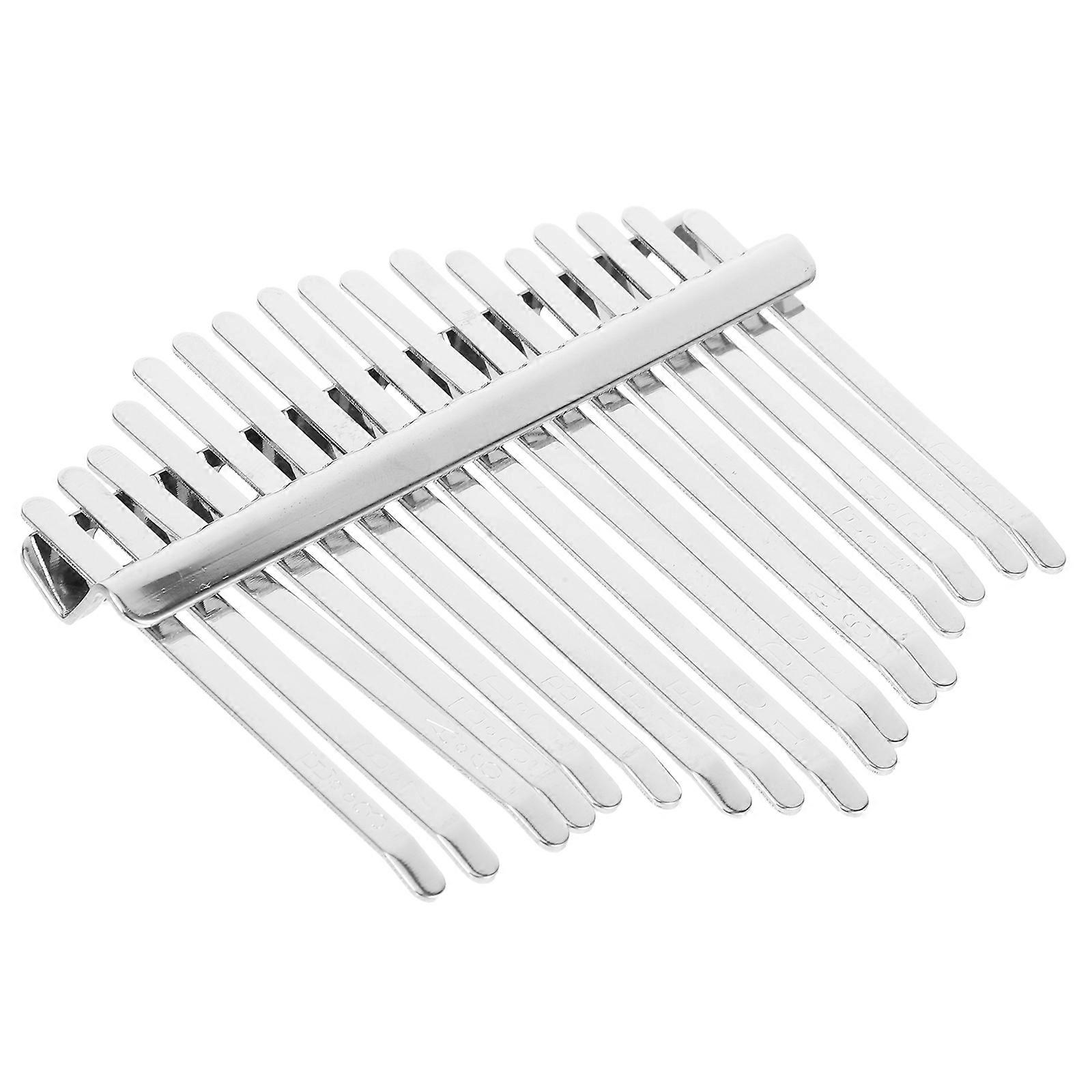 Kalimba Mbira Kit Diy Parts For Music Practice Beginners 1 Set Metal Replacement Upgrading Stamped Scale Design