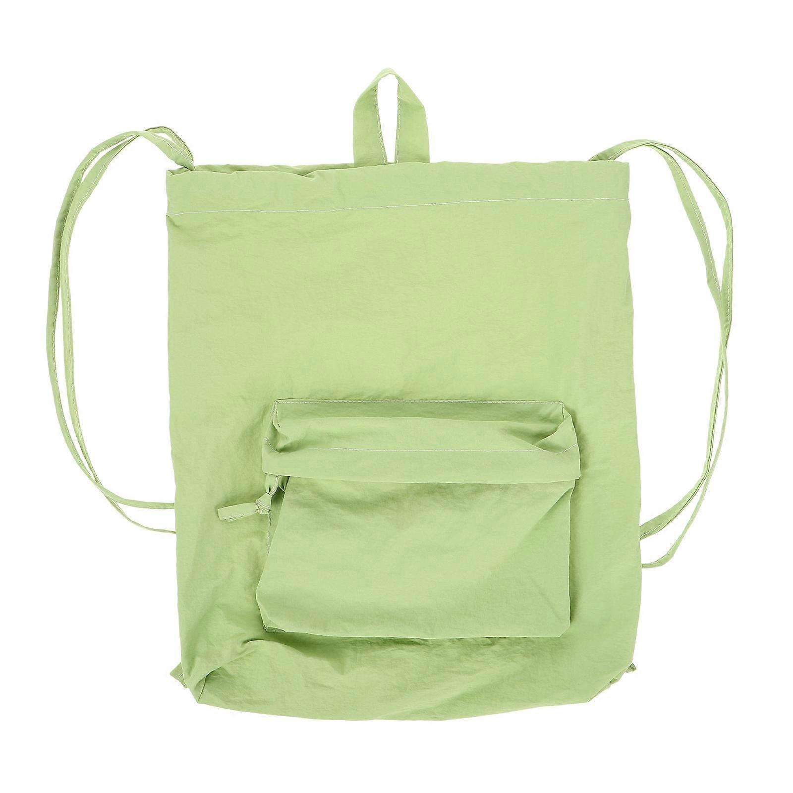 Canvas Drawstring Bags Drawstring Backpack Fresh Style Daily Use Nylon Square 40.00X30.00X6.00cm 1Pcs