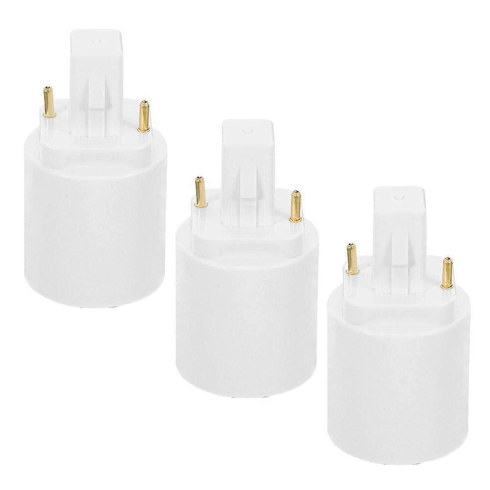 3 pcs Light Bulb Socket Converter, Easy Installation Replacement Lamp Holder Adapter for Home and Office Lighting, Pin Base for Enhanced Performance