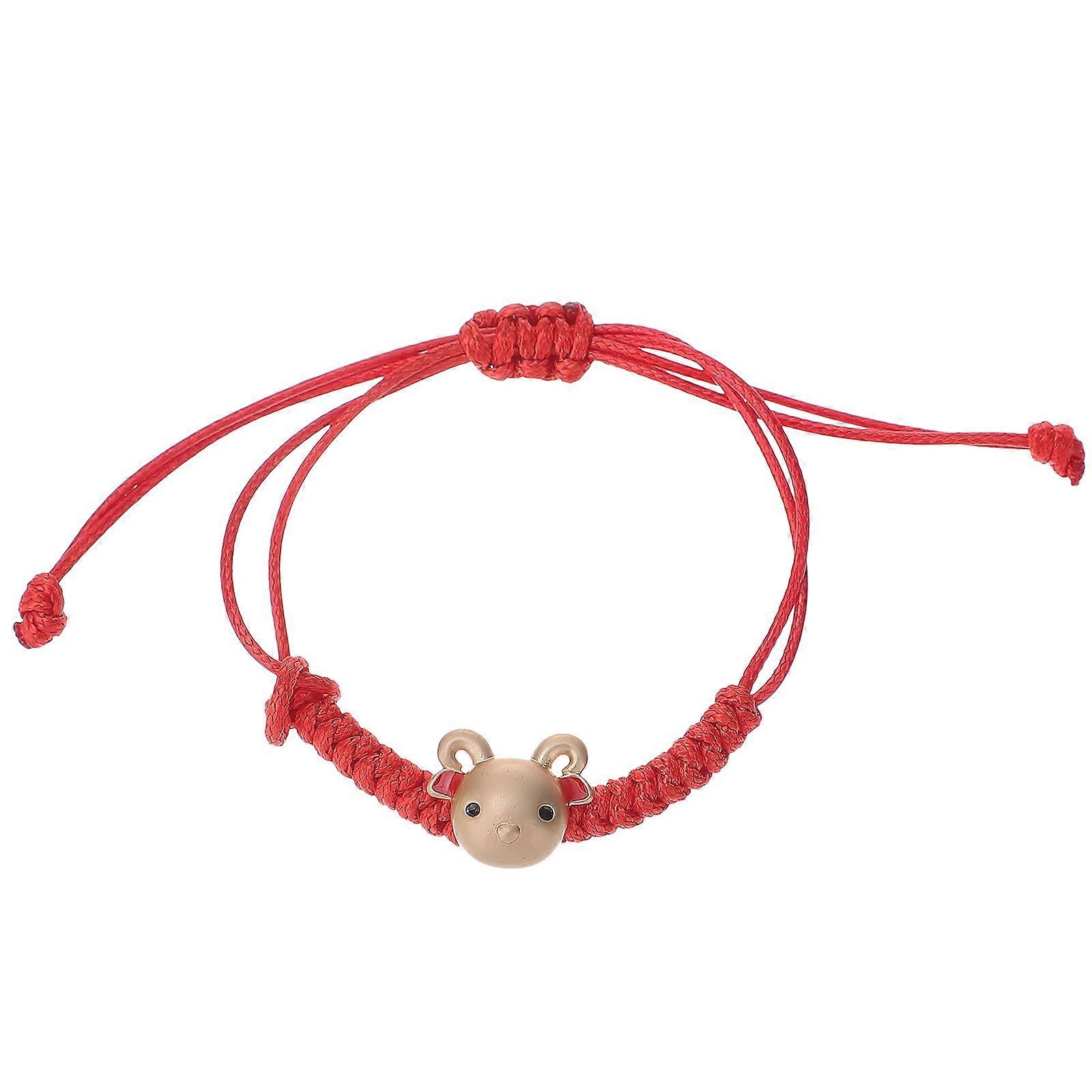 Red Thread Handwoven Bracelets For Ladies Symbol Of Luck Convenient To Wear And Take Off 1Pack