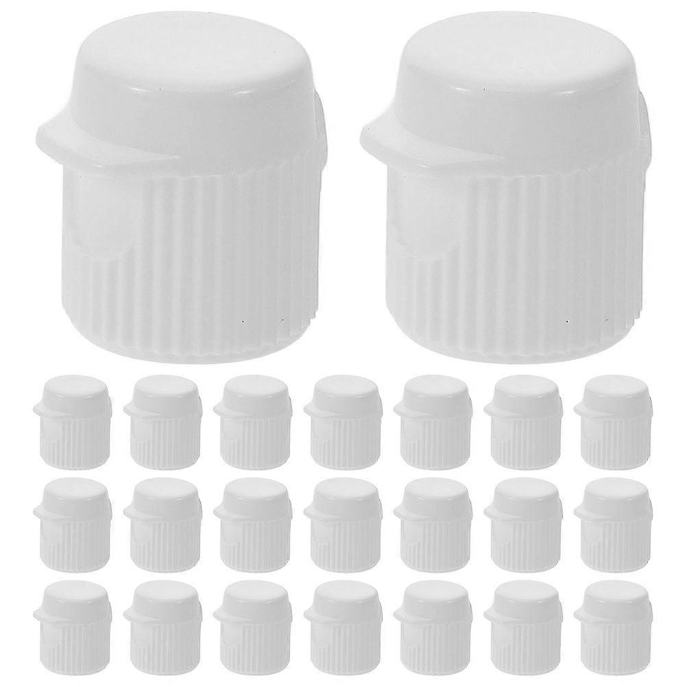 50pcs Screw In Toothpaste Caps Replacement Reusable Travel Tube Covers Lid to Prevent Waste and Mess for Bathroom Countertops Minimalist Design