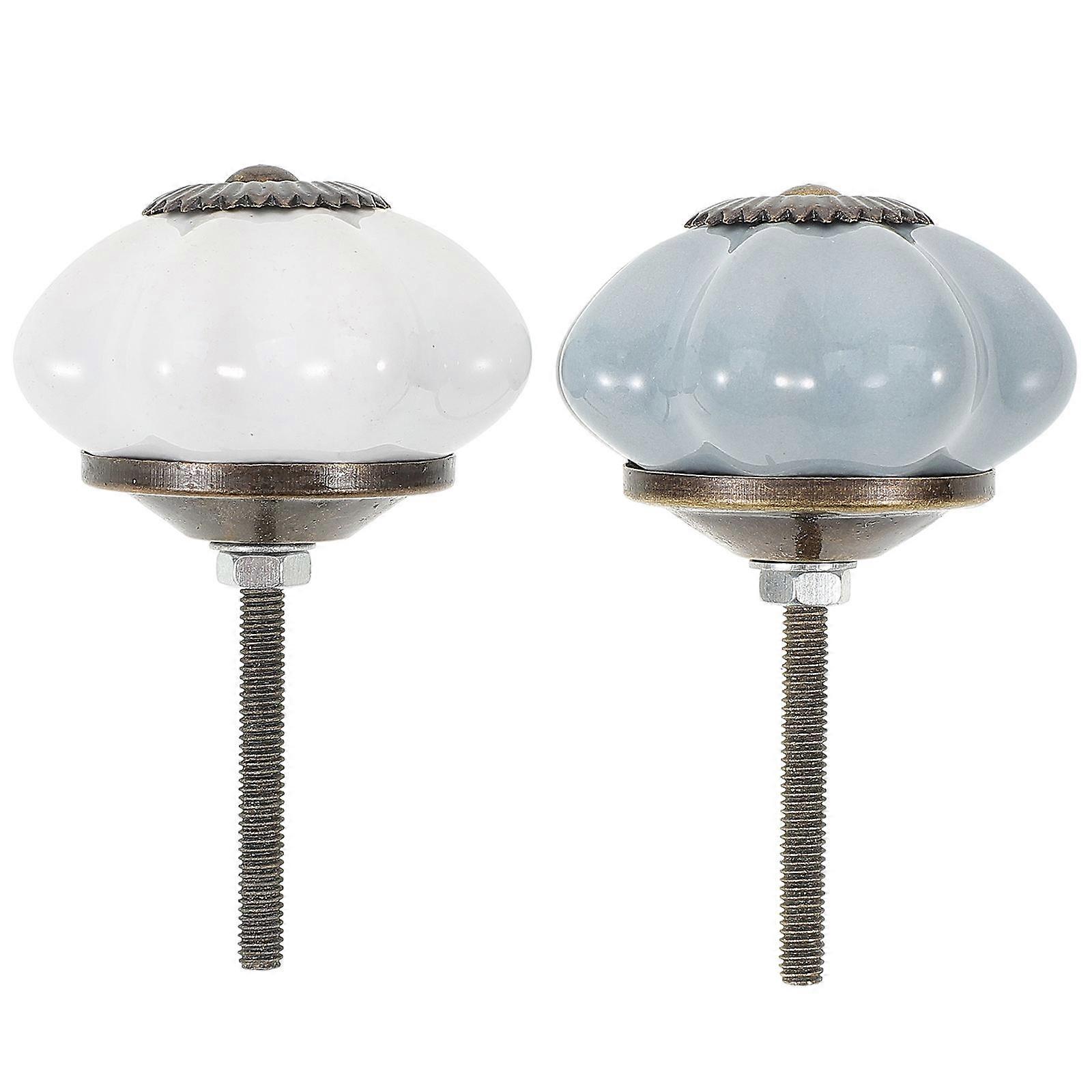 Ceramic Drawer Knobs 2pcs Set   Stylish Cabinet Pull Handles for Furniture & Home Decor Easy Installation Durable Hardware