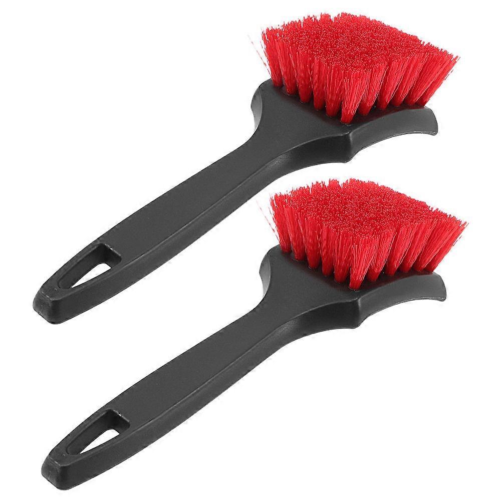 Car Tire Detailing Brush Set Durable Wheel Cleaning Tool with Ergonomic Handle for Tire & Wheel Washing, Space Saving Design