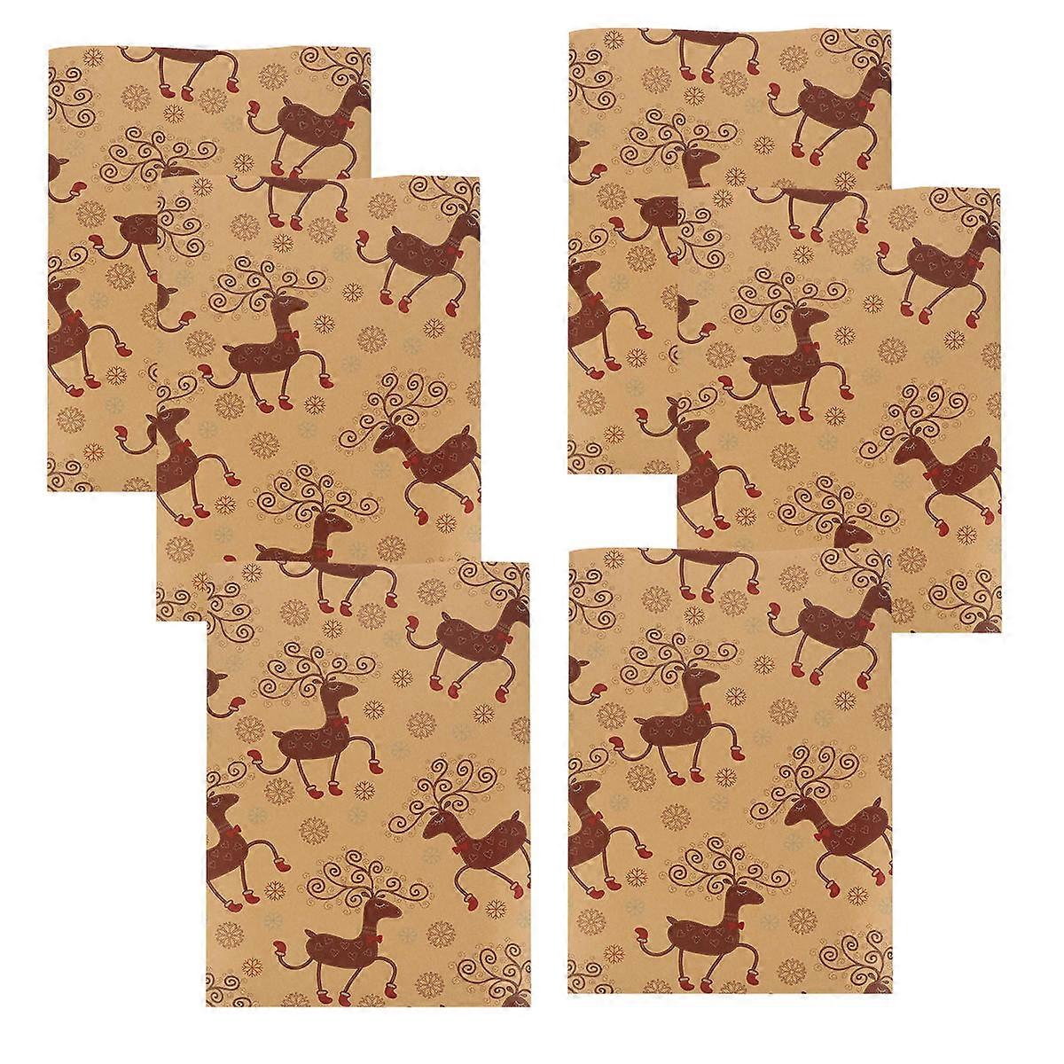 Vintage Flower Wrapping Paper Christmas present Wrapping Paper European Style 70x50cm 6Pcs
