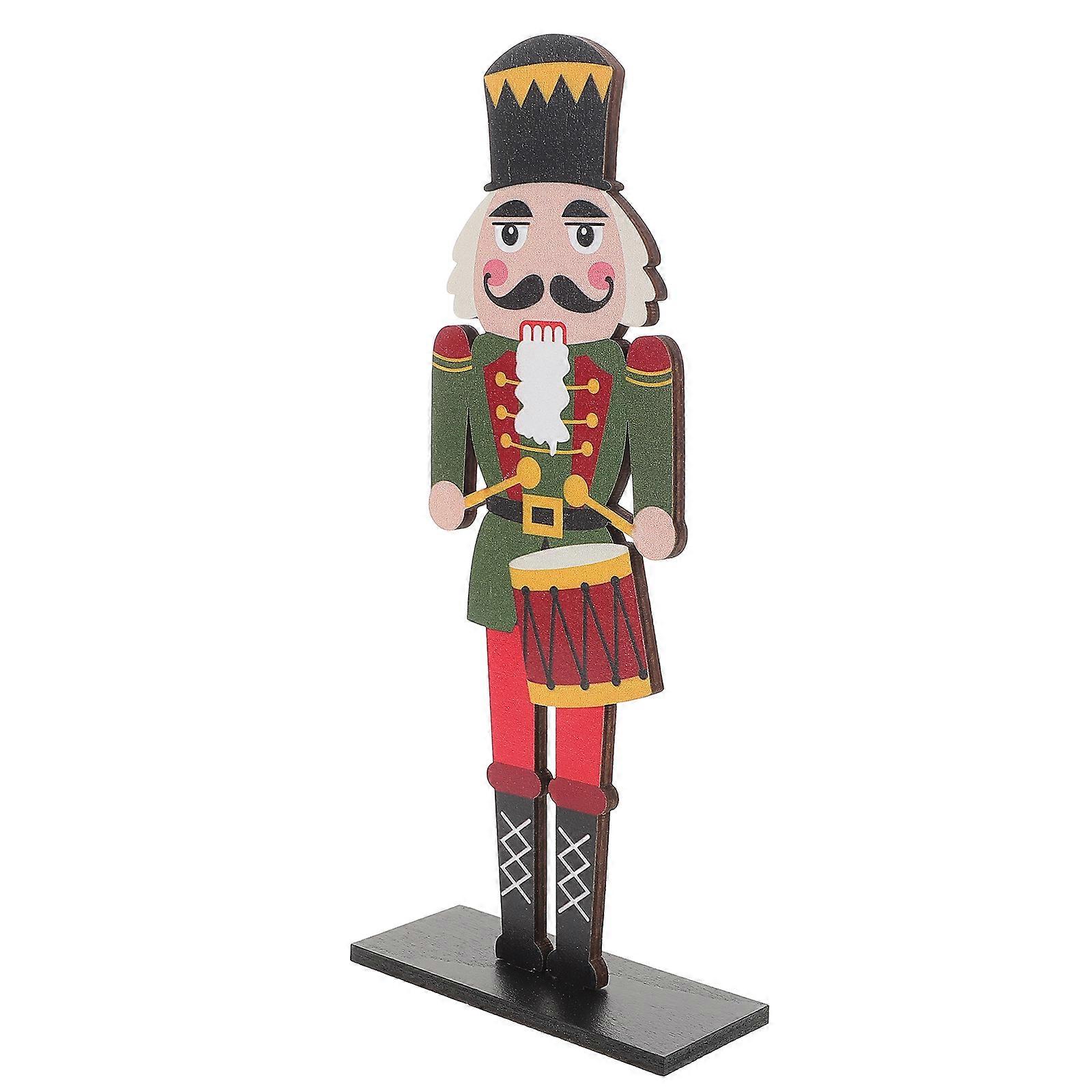 Nutcracker Centerpieces For Tables Traditional Wooden Nutcracker Soldier Figure Home Adornment Holiday Season 1Set