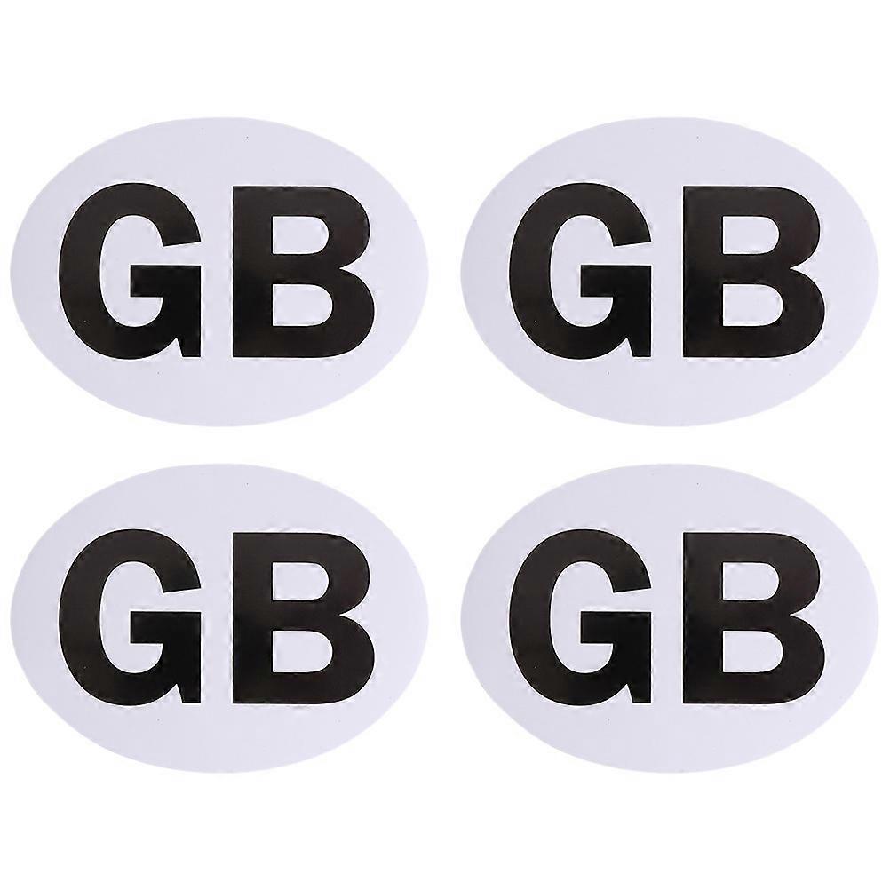Decorative Stickers Car Waterproof Car Body Stickers Multi Color Oval Shape Rubber Magnet 4Pcs