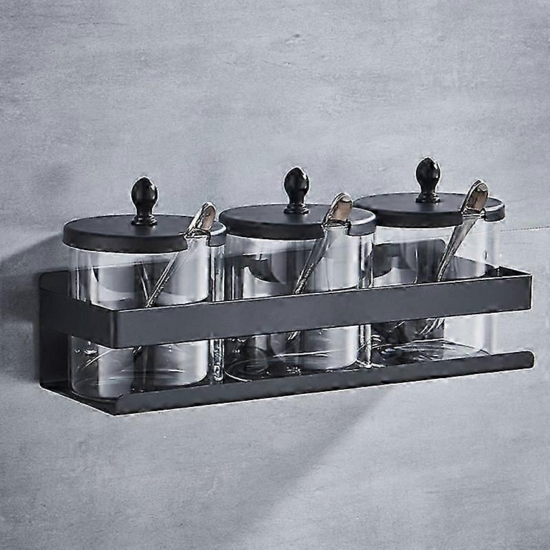 Kein Bohren Selbstklebender Duschhalter SUS304 Edelstahl Duschhalter Badezimmerhalter Schwarz