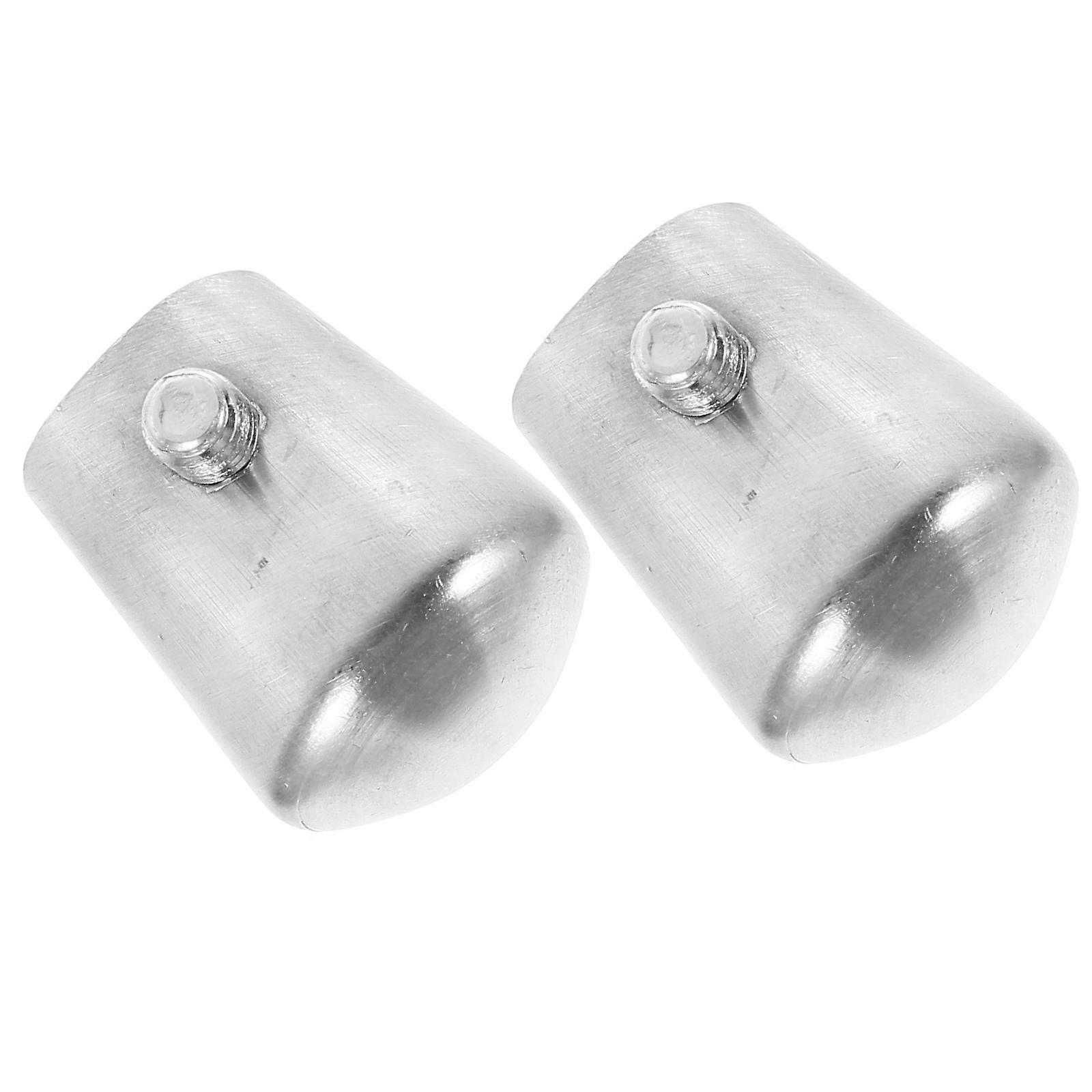 Durable Handrail Fitting Wear-Resistant 2.50X2.00X2.00CM Silver 2Pcs