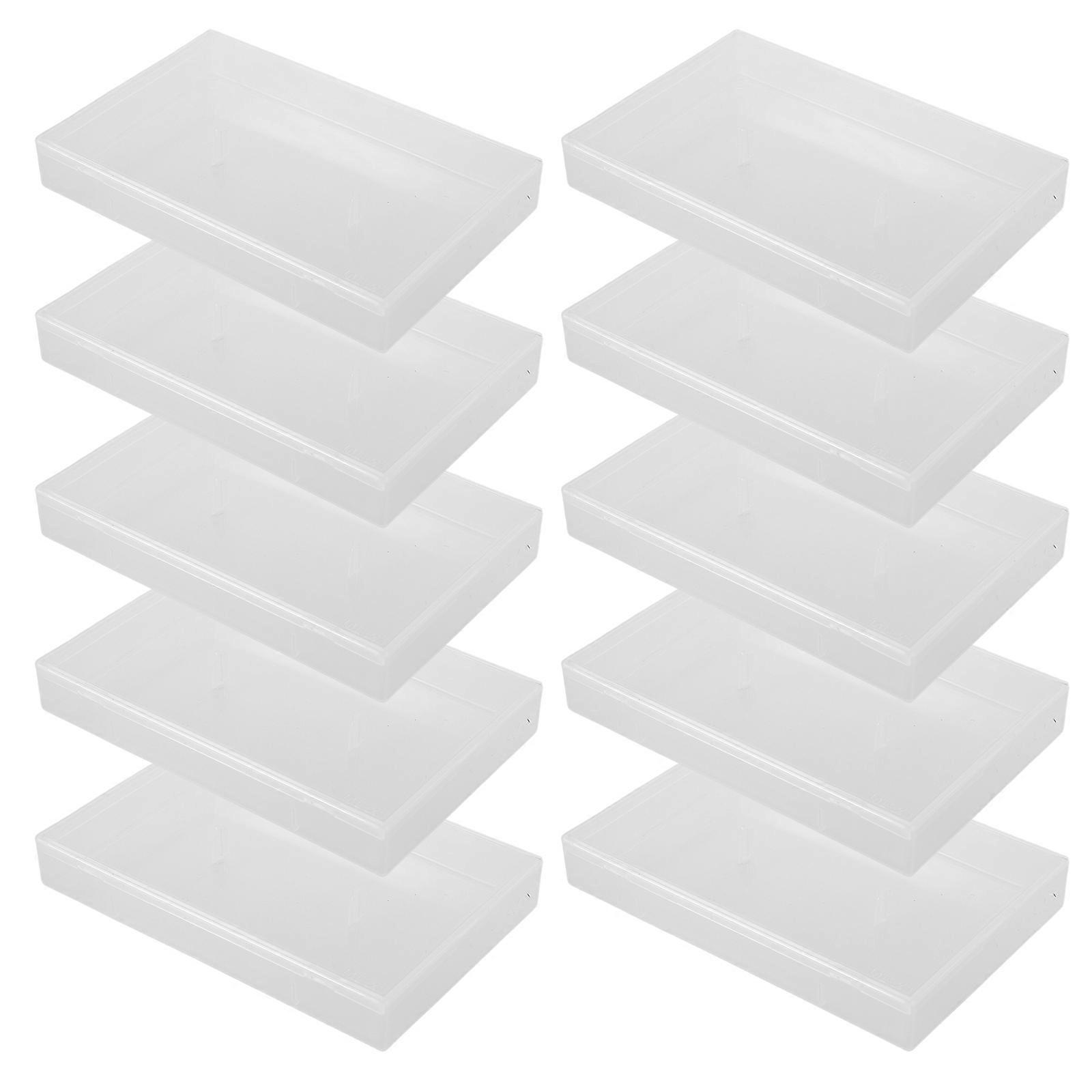 Transparent Cassette Tape Storage Box – 10pcs, Organize and Protect Your Music and Voice Cassettes with Retro Style