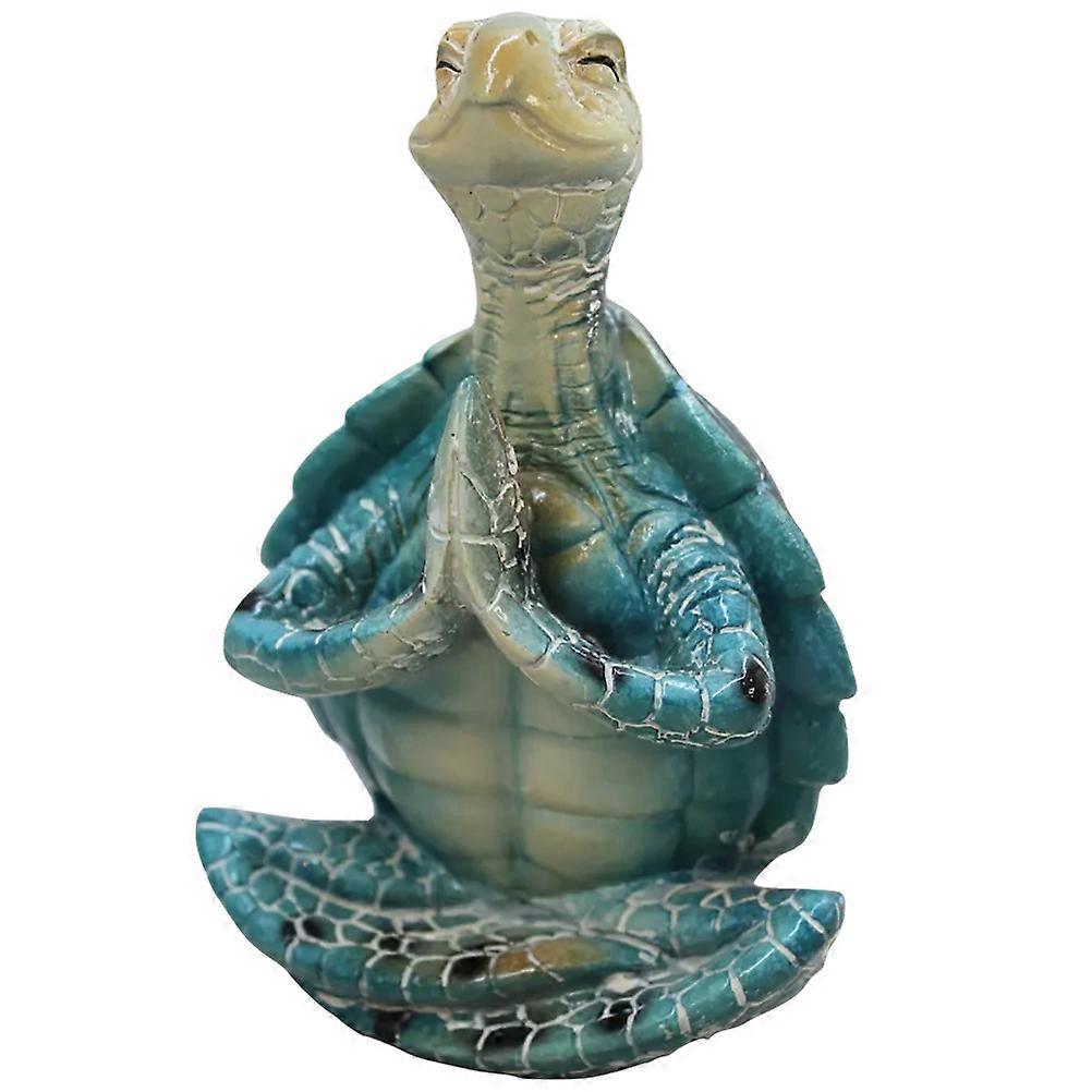 Decorative Turtle Ornament Meditation Turtle Statue Homeowners Multi Color 3.9X2.4X2.0in Workmanship 1Set