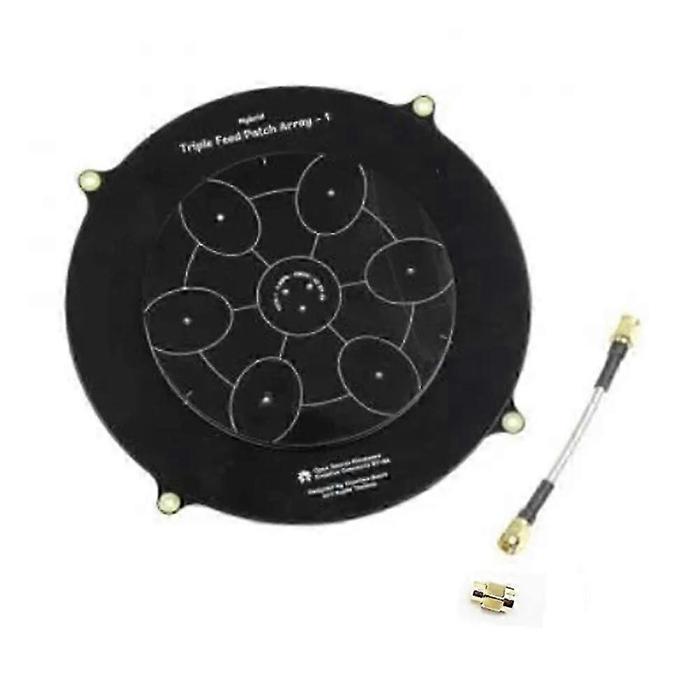 150mm Triple Feed Patch 5,8GHz 14DBi Pagode Array FPV Antenne Schwarz Hwy