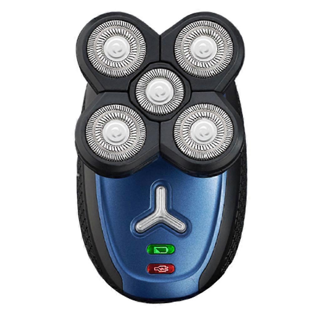 Rechargeable Electric Five Head For Men Everyday Use Black Blue 1Set