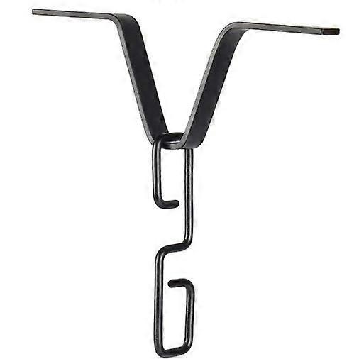 Rain Chain Gutter Adapter, V-Shaped Rustproof Outdoor Hook, Aluminum Alloy Gutter Adapter for Various Gutters (Black)