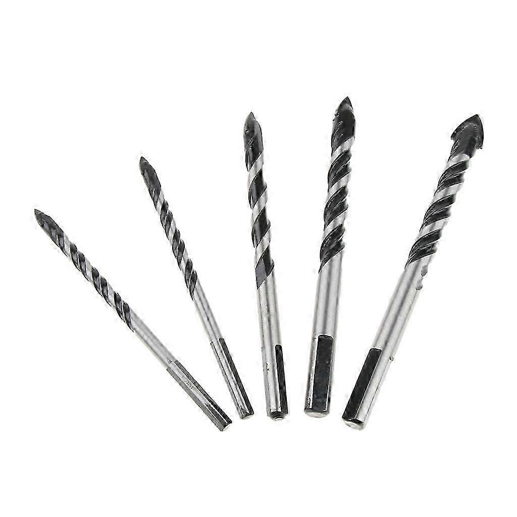 Set of 5 Pcs Multi-purpose Glass Drill Bits Wood Concrete Anti-rust Painted