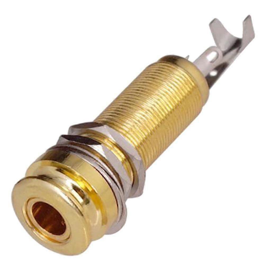 Threaded Cylinder Output Strap EndPin Jack Socket for Electric Guitar Bass